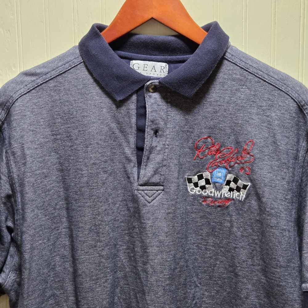 Dale Earnhardt Goodwrench Shirt‎ Polo Mens XL Blue NASCAR Racing Gear For Sports
